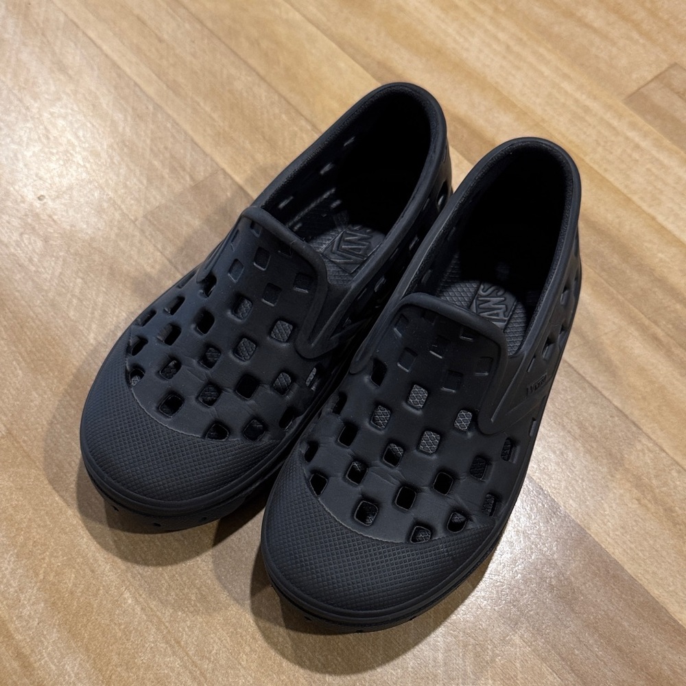 Vans Black Perforated Slip-On Shoes